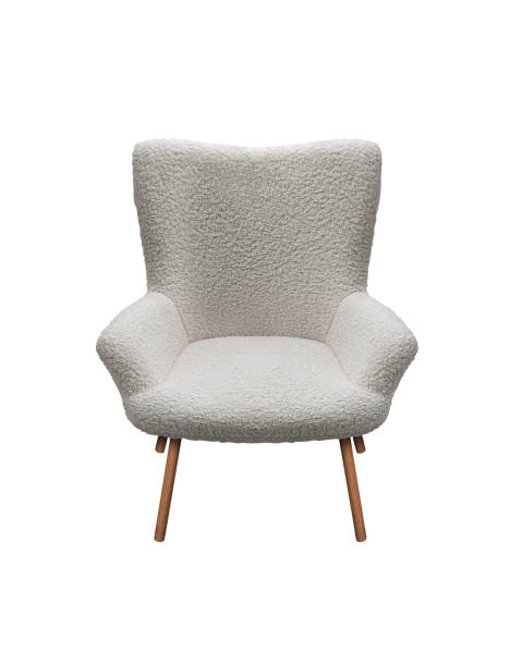 istock White modern chair isolated on white background 1449798623