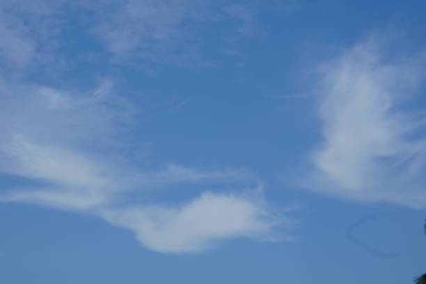 istock Blue sky with white cloud and clear abstract. Beautiful airy sunlight with colorful clouds. Sky for wallpaper background. 1449800773