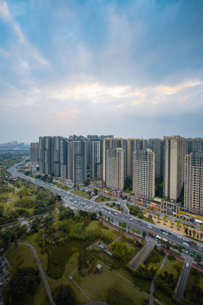 istock Chengdu Financial City on a sunny day 1449808975