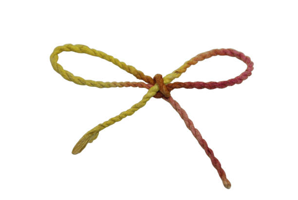 istock Knotted rope on a white background isolated 1449812811
