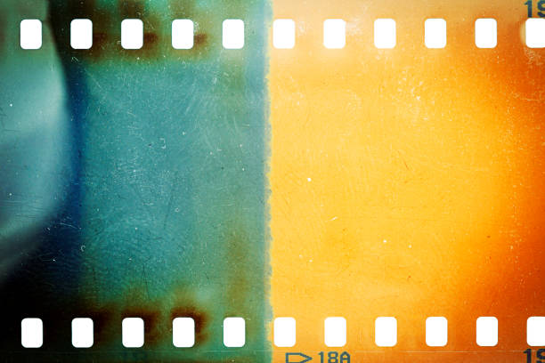 istock Dusty and grungy 35mm film texture or surface 1449813501