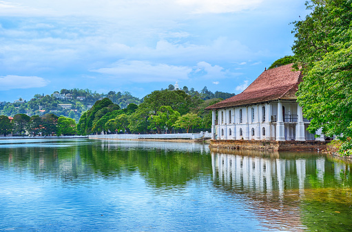 Artificial lake of Kandy, Sri Lanka