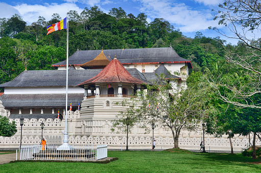 Temple Of The Sacred Tooth Relic (Dalada Maligawa), Kandy, Sri Lanka. UNESCO World Heritage Site