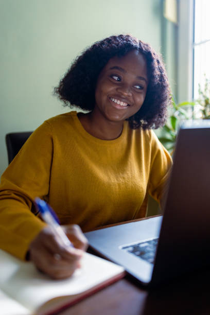 istock Woman working at home. Its a Christmas 1449823442