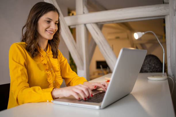 istock Woman working from home 1449827031