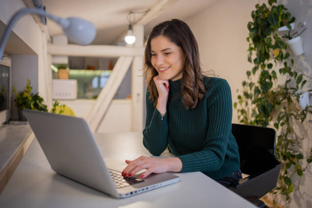 istock Woman working from home 1449827117