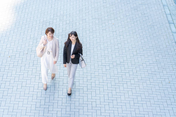 istock Two businesswomen from a bird's eye view 1449828524