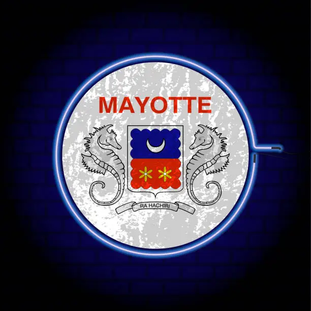 Mayotte flag Royalty Free Stock SVG Vector