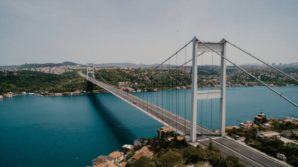 istock İstanbul Fatih Sultan Mehmet Bridge drone shot 1449836527