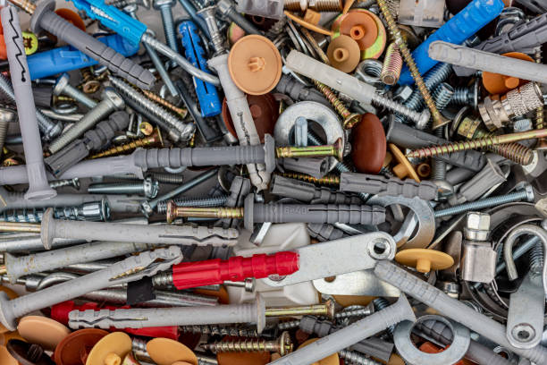 istock Many screws and nails - metal background or texture 1449845251