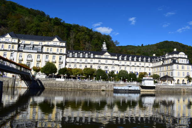 Bad Ems, Germany - 09/22/2022: 19th century hotels in Bad Ems