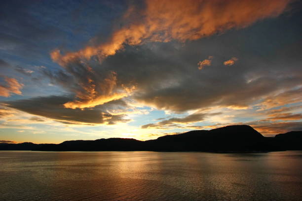 istock Dramatic sunset over Norwegian Fjords, Norway 1449852925