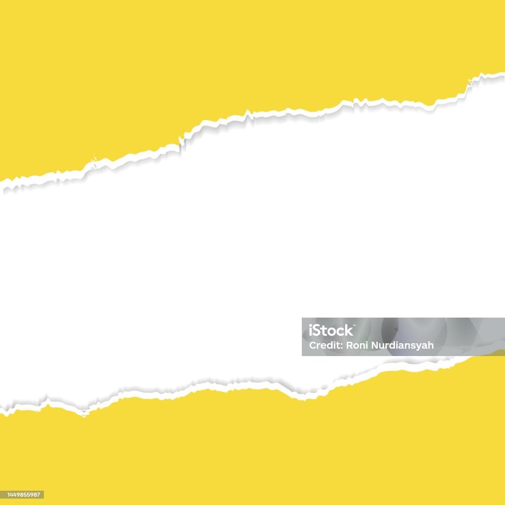 Apper Vector Background Yellow Torn Paper Vector Background Stock Illustration - Download Image ...