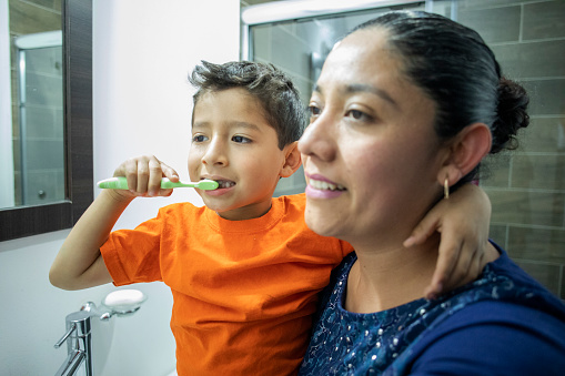 brushing your teeth