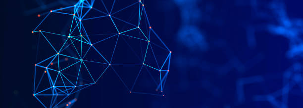 istock Digital technology background. Network connection dots and lines. Futuristic background for presentation design. 3d 1449866080