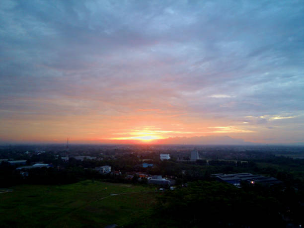 istock Beautiful aerial view of sunrise 1449867603