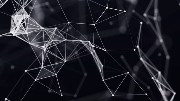 istock Digital technology background. Network connection dots and lines. Futuristic background for presentation design. 3d 1449868971