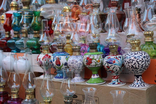istock gas oil lamp on shelf 1449871345