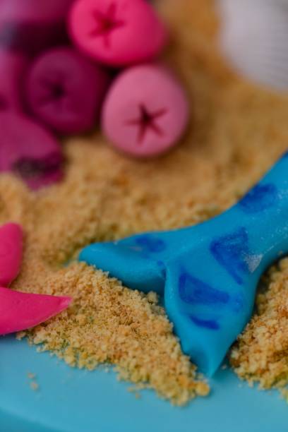 istock Closeup view of decorated cake details 1449874463