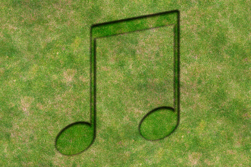 Grass Musical Note Symbol