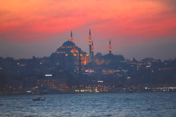 istock Istanbul and musque under the sunset 1449879555