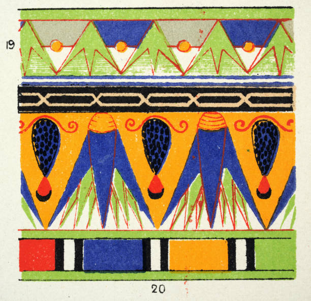 istock Ancient Egyptian decorative art, 19 from a necklace, 20 From the Wall of a Tomb 1449884057