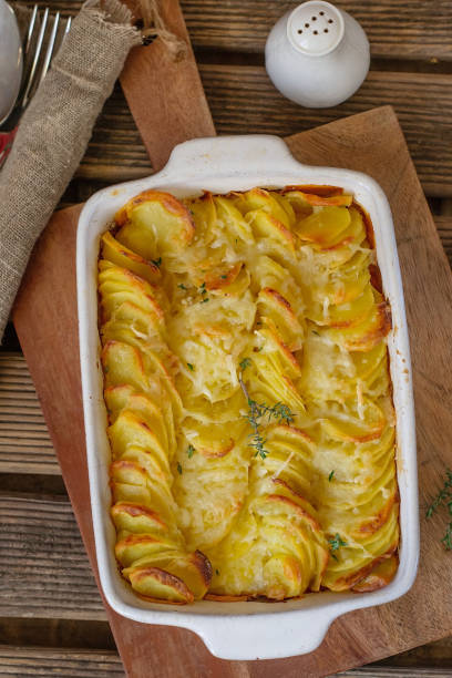 istock Sliced potatoes baked in cream Gratin dauphinois 1449888451
