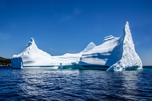 Iceberg floating in the ocean