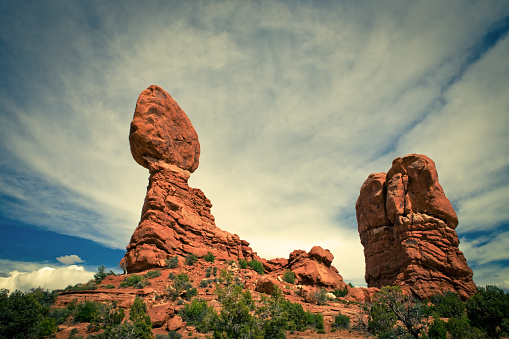 Intriguing rock formations in the American wilderness