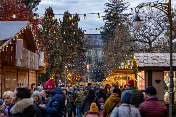 Christmas market of Bern stock photo