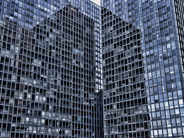 Abstracted skyscraper windows and reflections - 2 stock photo
