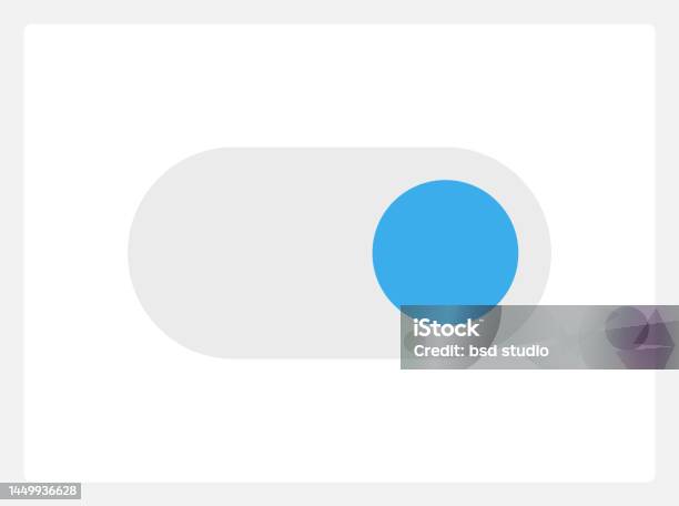 Active Toggle Button Ui Element Template Stock Illustration - Download ...