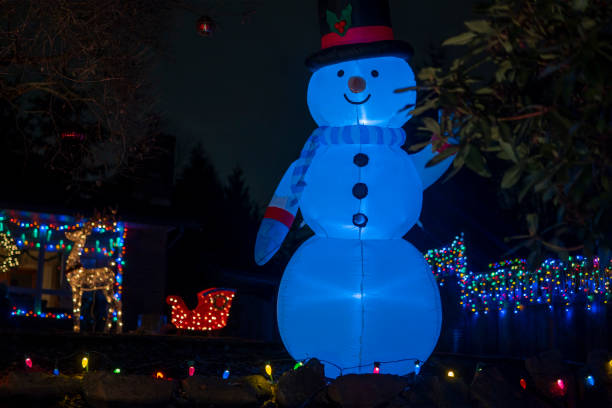Snowman inflatable indoors