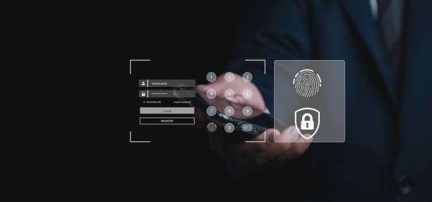 istock Security on Internet innovation technology against digital cyber crime. 1449966008