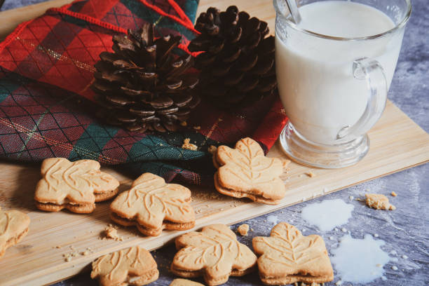 istock Maple leaf cookie the Canadian snack 1449972891