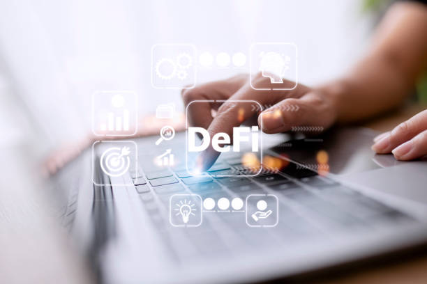 istock DeFi Decentralized Finance. Technology blockchain cryptocurrency concept 1449973780