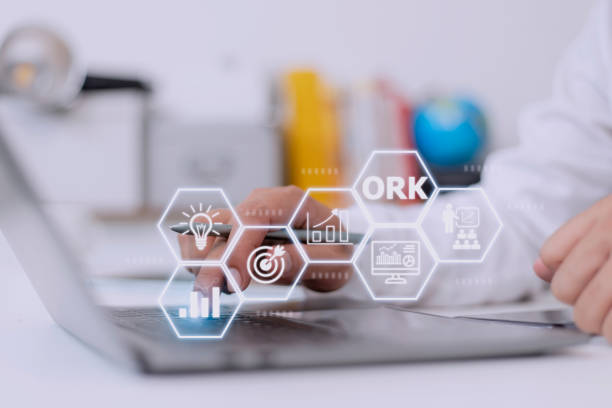 istock Objectives and Key Results OKR. Methods for project management 1449973872