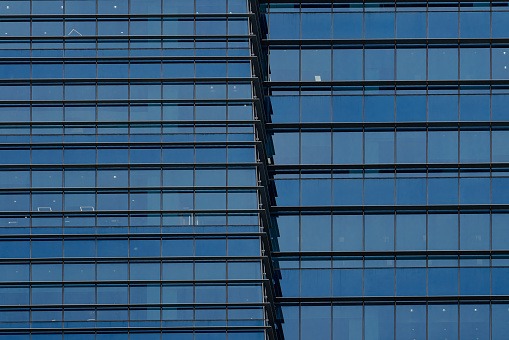 Closeup of an office building