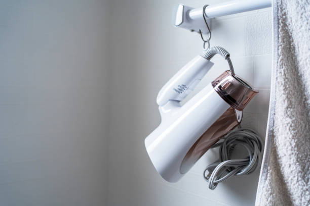 istock Hair dryer in the bathroom. 1449985978