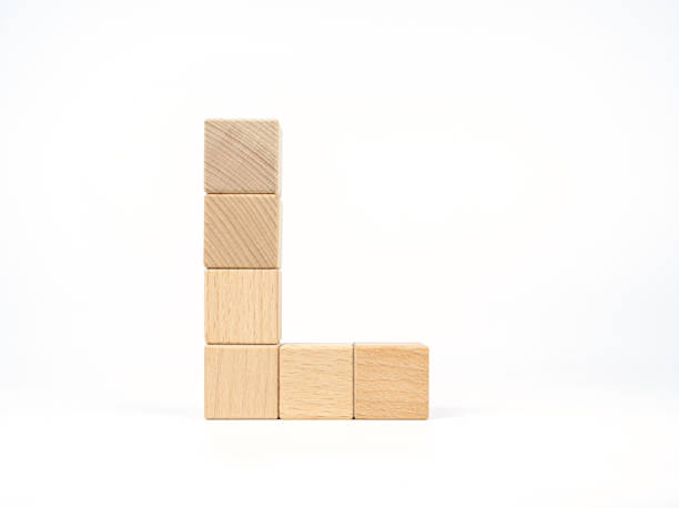 istock Wood Block Letter L on White Background 1449990472