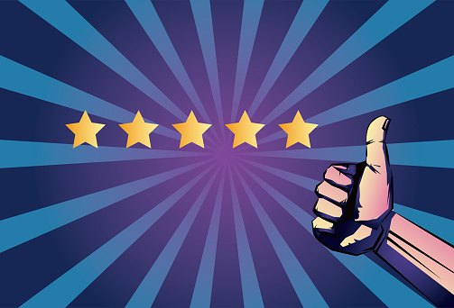 Give thumbs up to five-star reviews