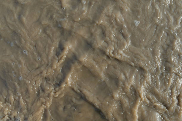 Water wave creating a beautiful pattern top photo for beautiful texture or pattern wallpaper stock photo