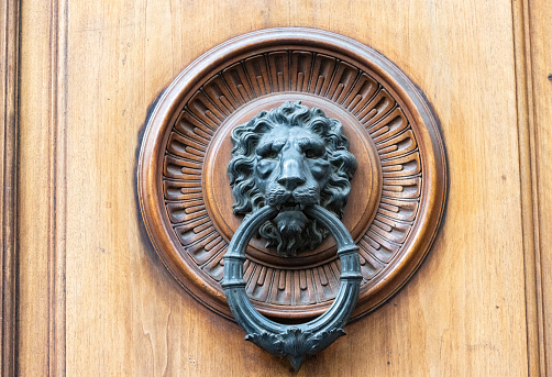 Door Knocker at Florence in Tuscany, Italy