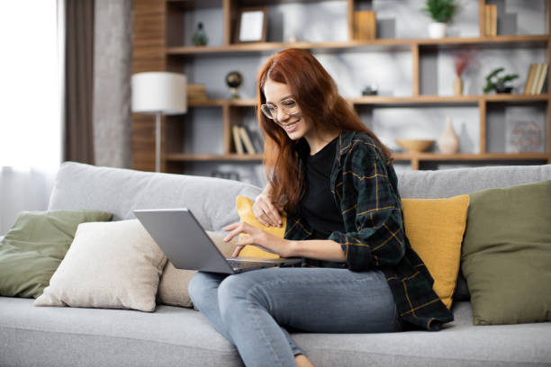 istock Young woman doing research work for her business. 1450008538