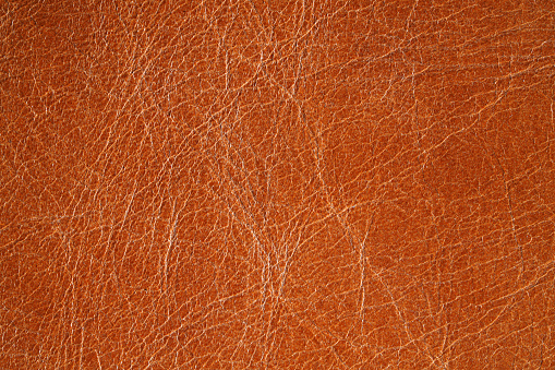 Grained vintage light brown red leather texture background