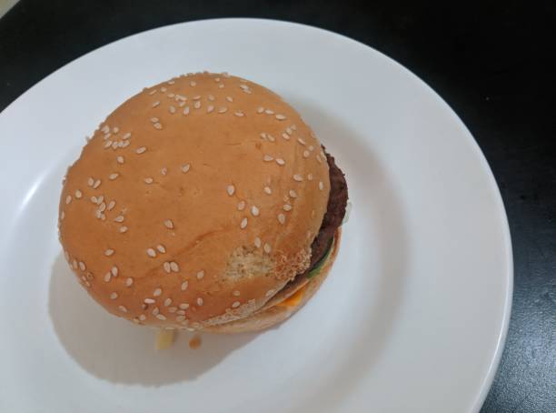 istock A burge in a white plate 1450023882