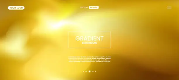 Vector illustration of Abstract gold blurred background. Modern futuristic background. Can be use for landing page, book covers, brochures, flyers, magazines, any brandings, banners, headers, presentations, and wallpaper backgrounds