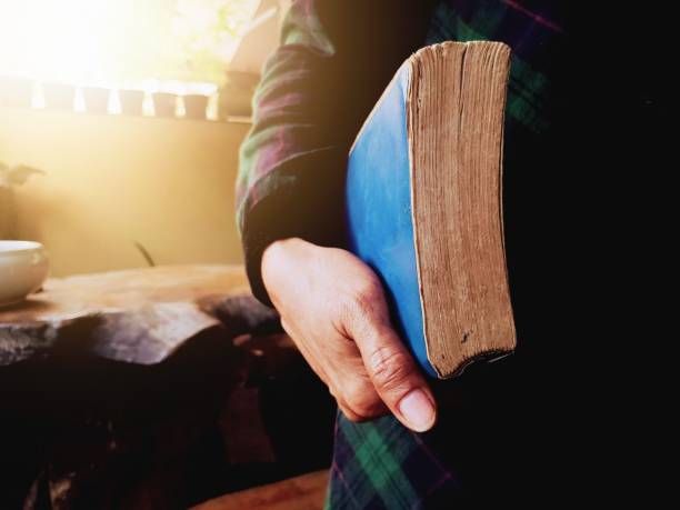 Umbria,italy: Book fanned out on an old table