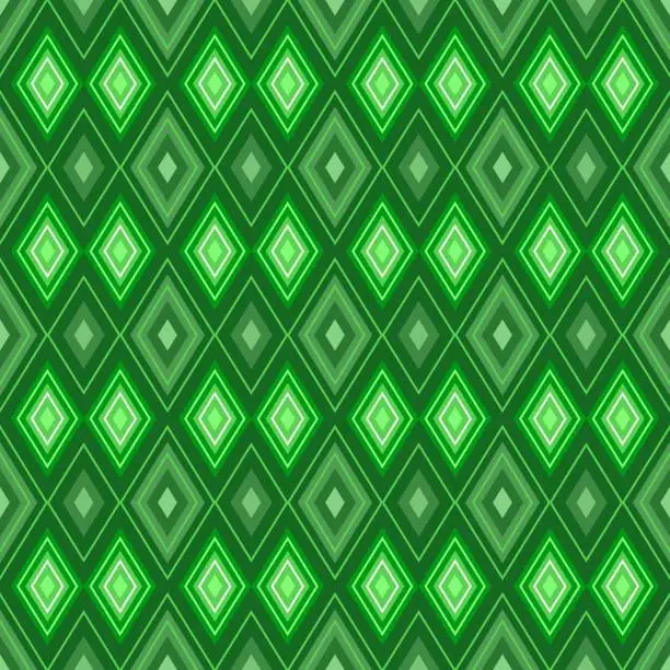 Vector illustration of Vector seamless pattern. Modern stylish texture. Repeating geometric tiles of rhombuses. Suitable for children, decoration paper, design, concept, clothing, wrapping, handicraft
