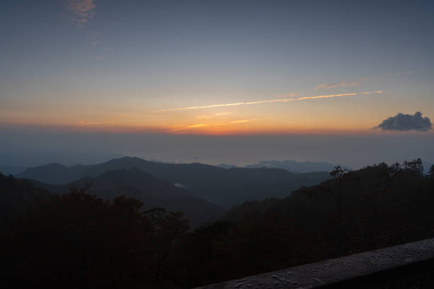 Sunrise from the observation deck at Odaigahara in Nara Prefecture